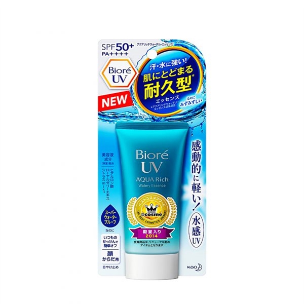 Kem chống nắng Bioré UV Aqua Rich Watery Essence SPF50+ 50g của Nhật Bản